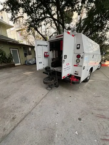 Magnet Plumbing service vehicle on-site for Sewer Line Repair in Napili-Honokowai